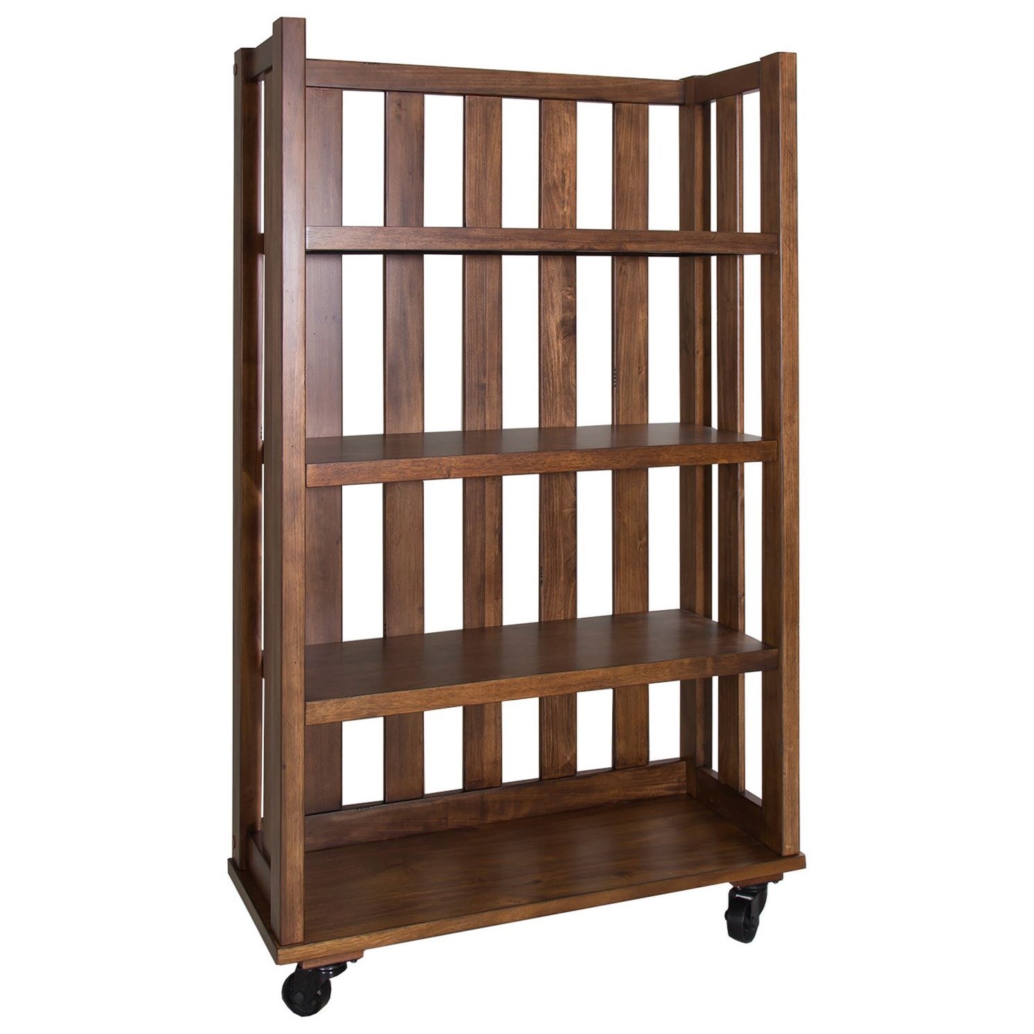 Libby Arlington Open Bookcase with Casters Walker's Furniture